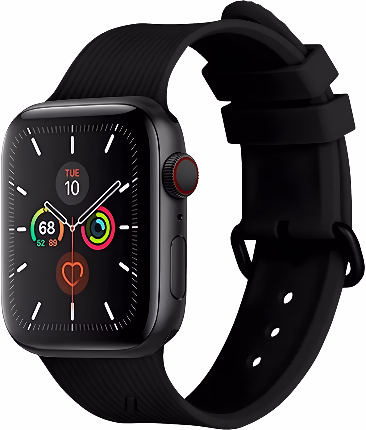 Ремінець для годинника Native Union Curve Strap Black for Apple Watch 45mm/44mm/42mm