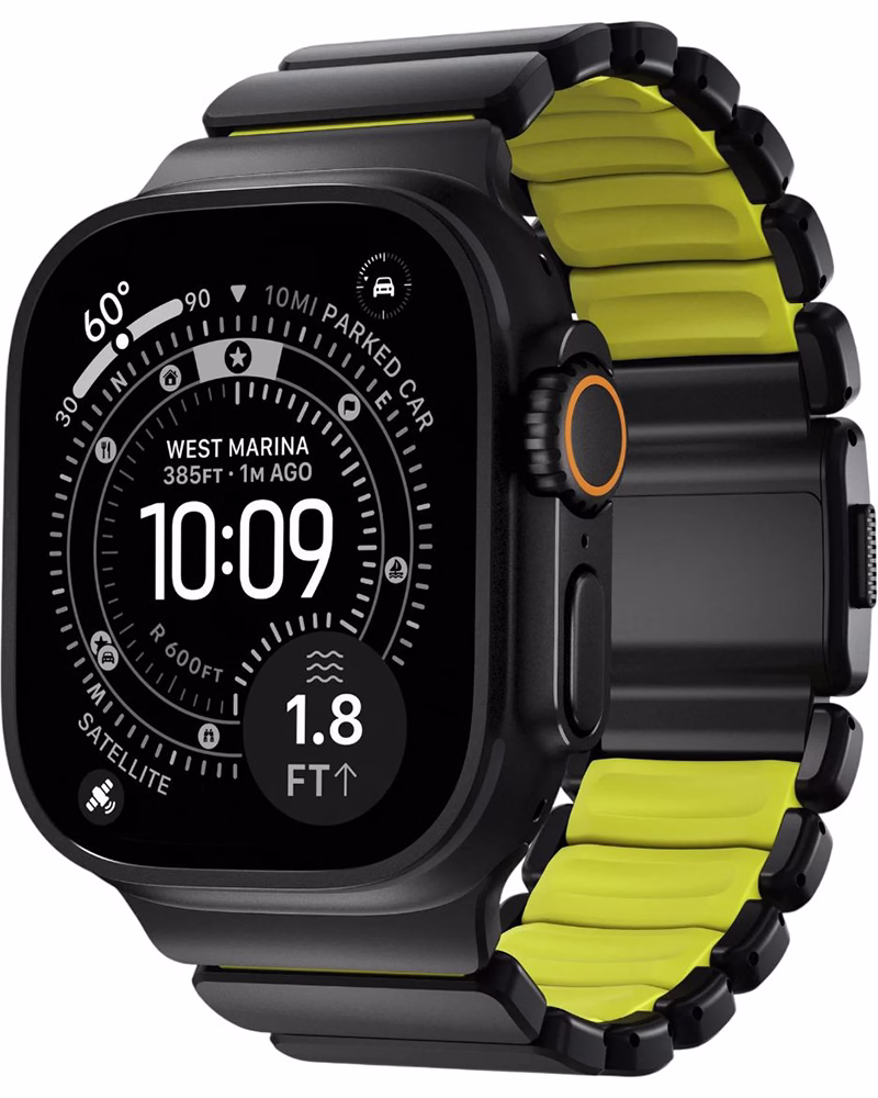 Ремінець Nomad Stratos Band для Apple Watch 46/49 Black Hardware Volt