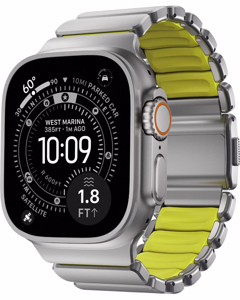 Ремешок Nomad Stratos Band для Apple Watch 46/49 Natural Hardware Volt