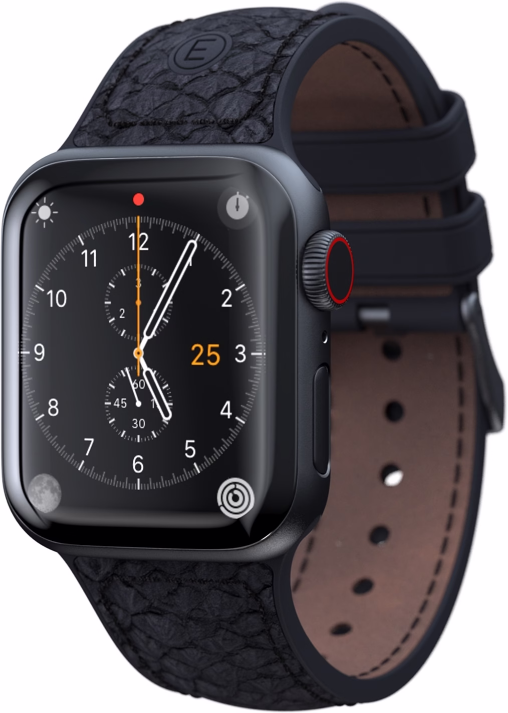 Ремінець для годинника Njord Salmon Leather Strap Dark Grey for Apple Watch 41mm/40mm