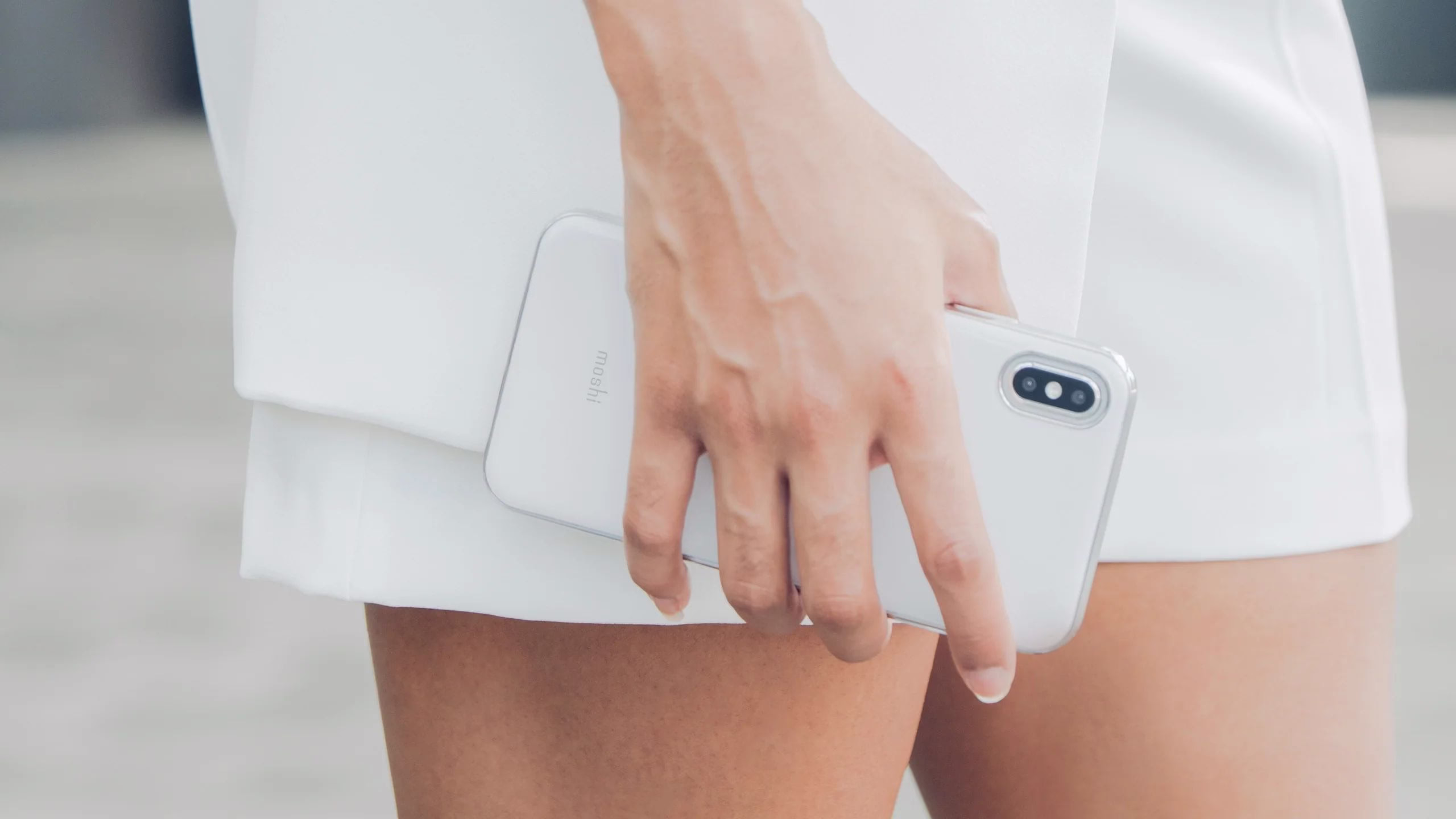 Чехол-накладка Moshi iGlaze Slim Hardshell Case Pearl White для iPhone XS Max - 1