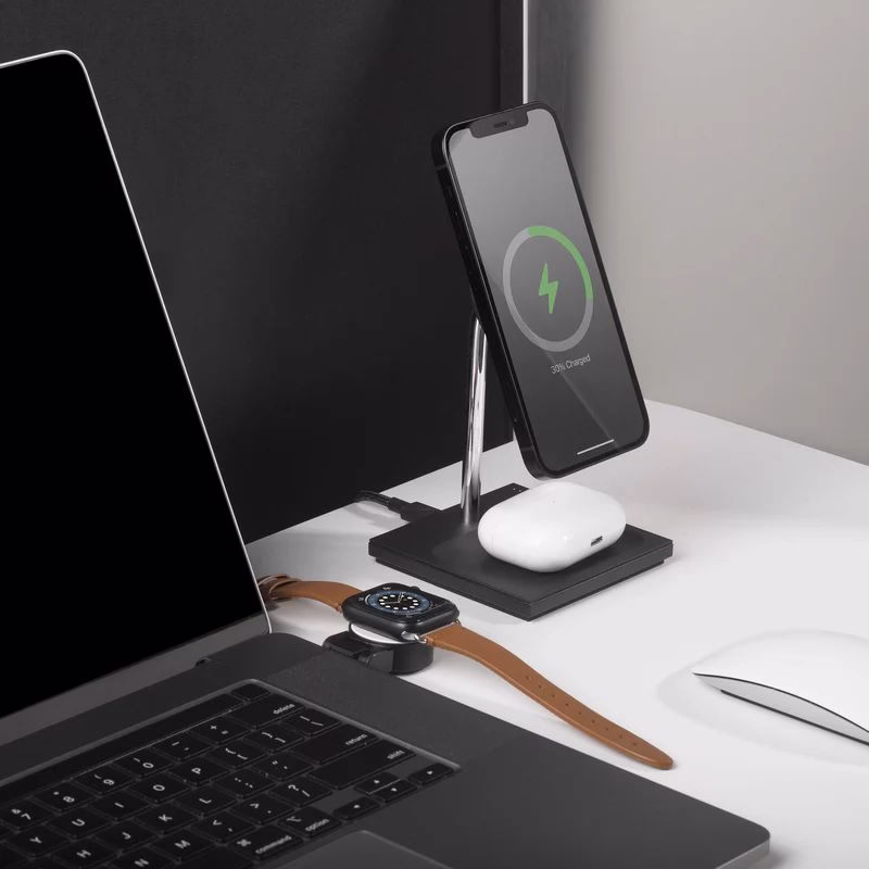 Бездротовий зарядний пристрій Native Union Snap Magnetic Wireless Charger Black - 1