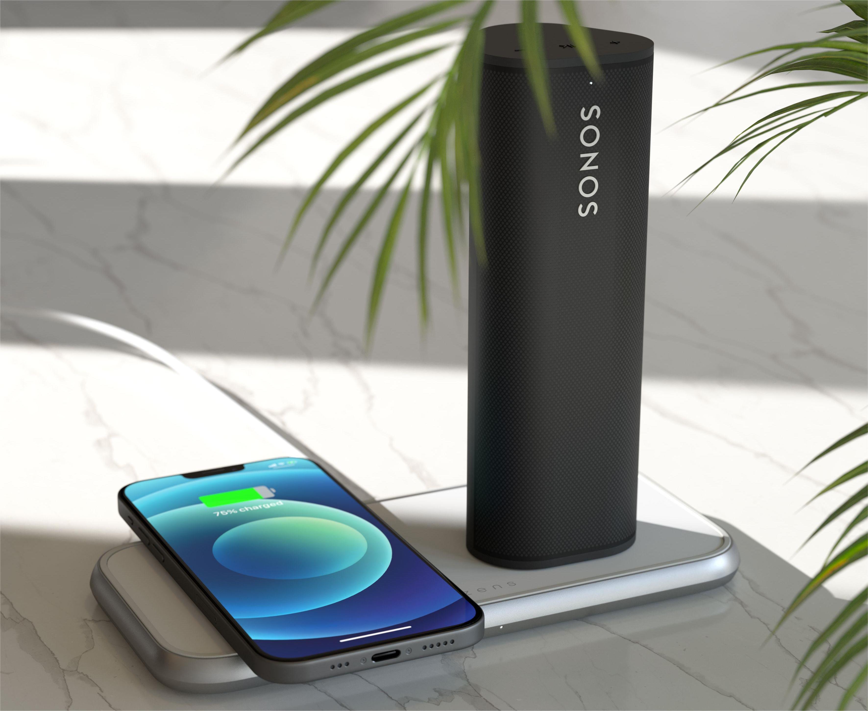 Бездротовий зарядний пристрій Zens Dual Aluminium Wireless Charger White 30W USB-C PD Wall Charger - 1