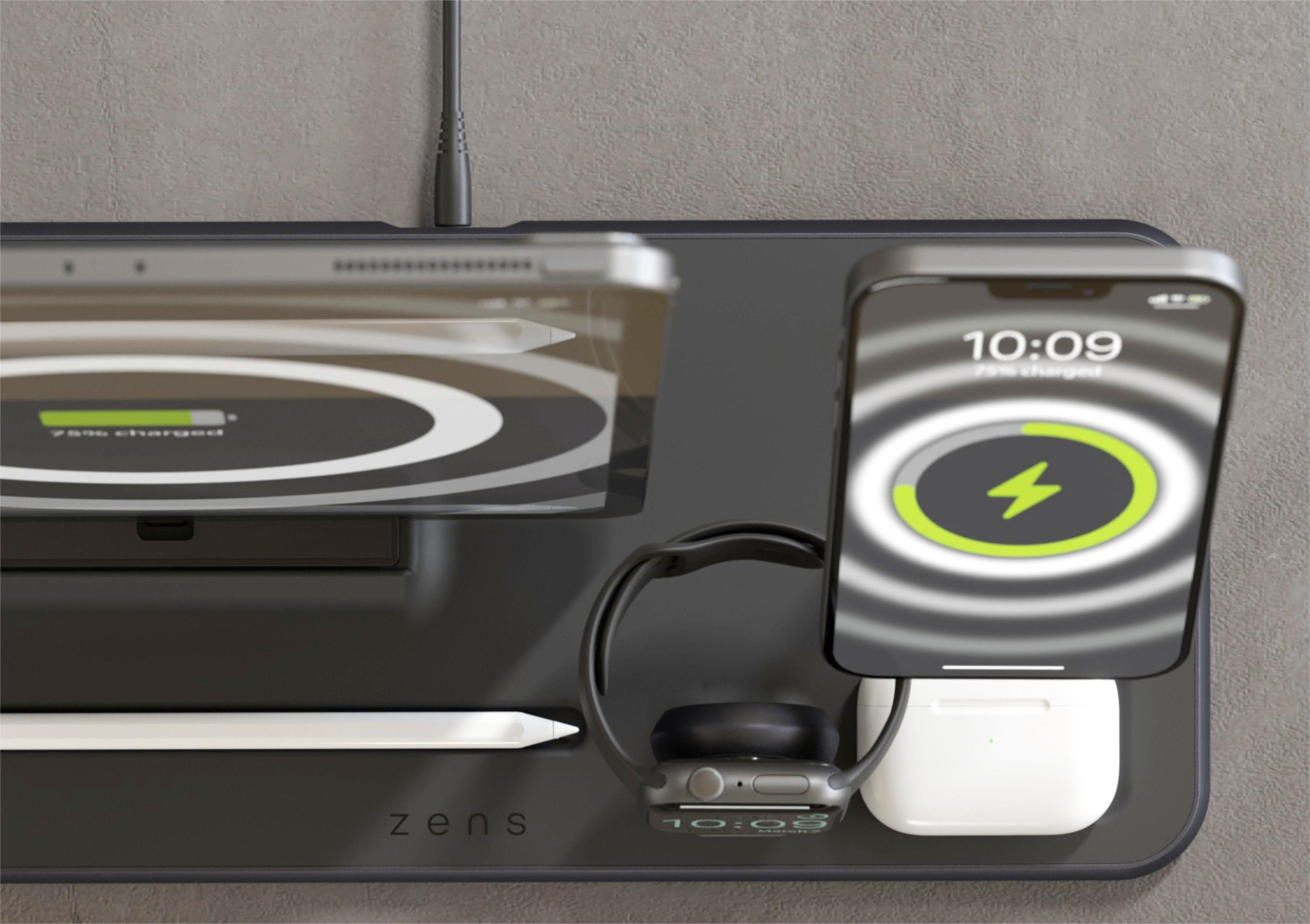Бездротовий зарядний пристрій Zens MagSafe + Watch + iPad Wireless Charging Station Black - 1