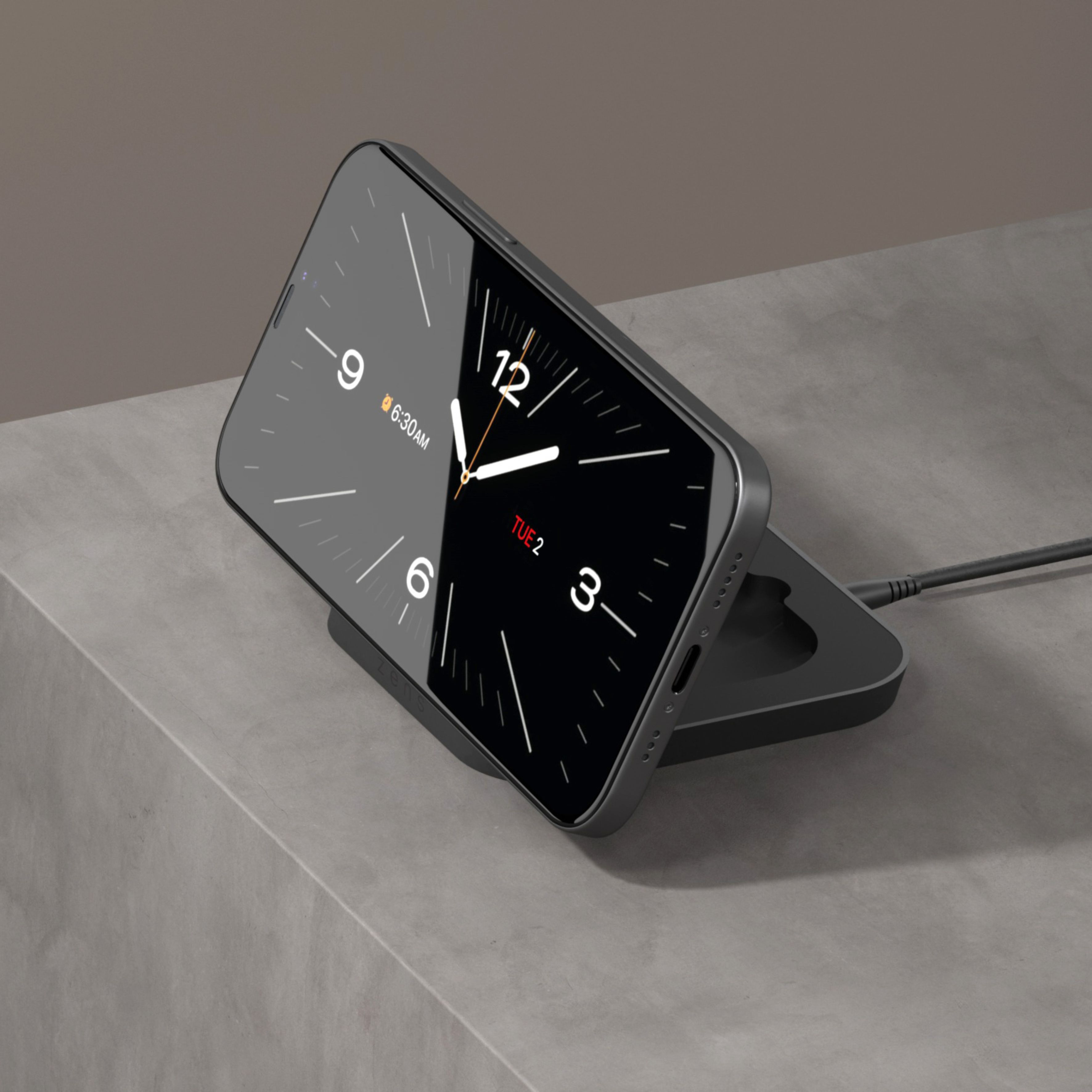 Бездротовий зарядний пристрій Zens Magnetic Nightstand Charger Black - 2