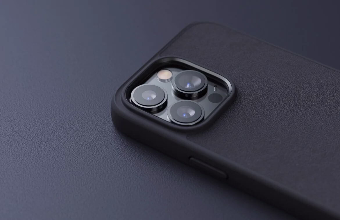 Чохол-накладка Njord Genuine Leather MagSafe Case Black for iPhone 14 Pro Max - 4