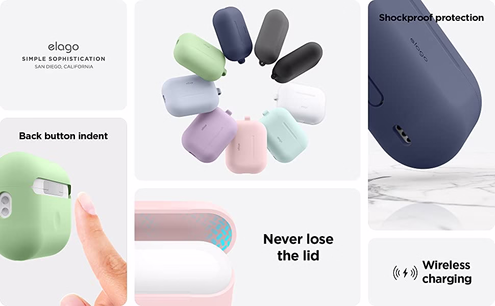 Чохол Elago Silicone Hang Case Pastel Green для Airpods Pro 2nd Gen (EAPP2SC-HANG-PGR) - 1 - 7