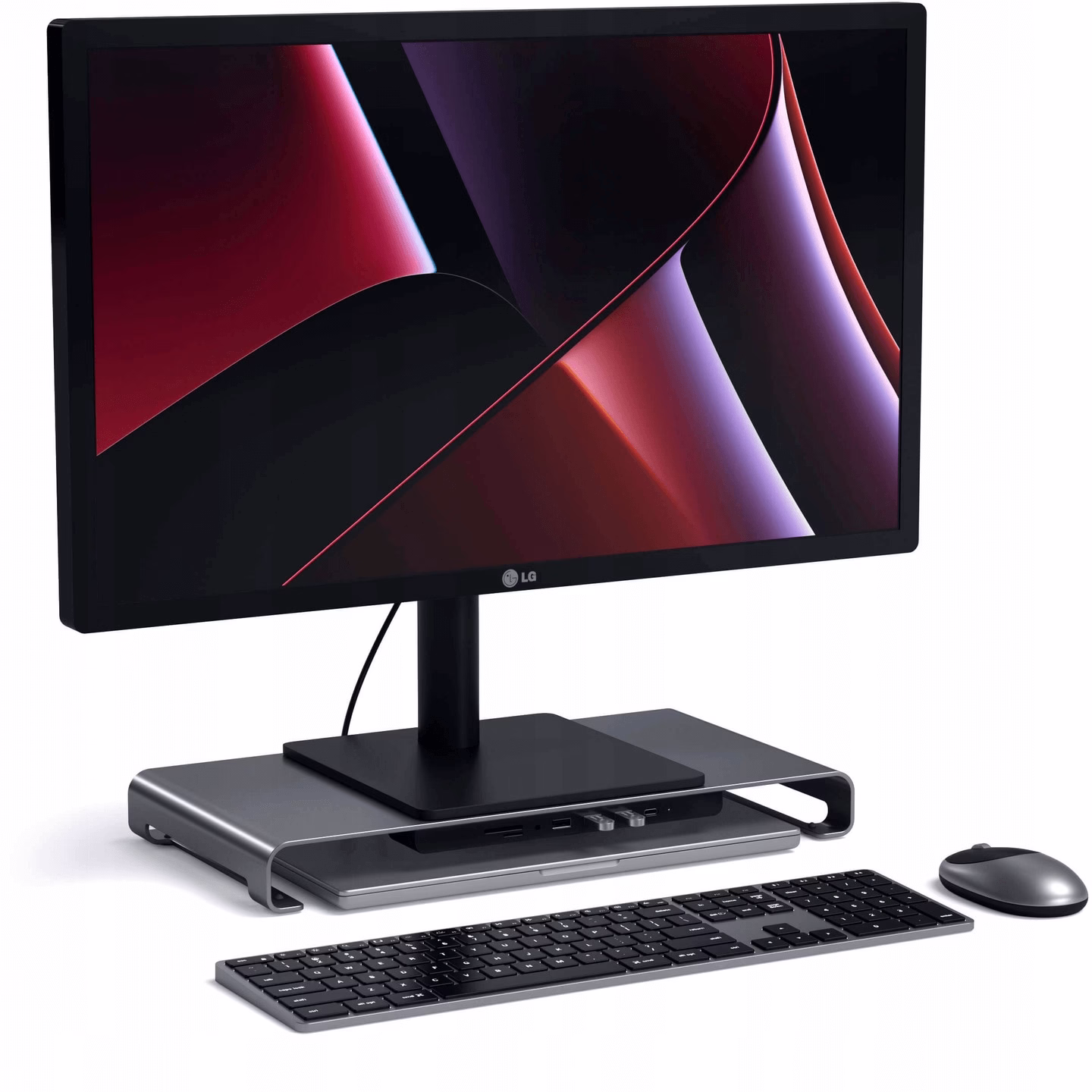Підставка Satechi Aluminum USB-C Monitor Stand Hub XL Space Gray - 1 - 0